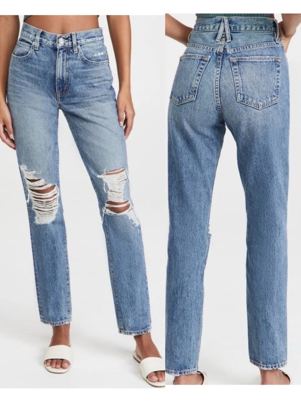 SLVRLAKE Roxy Straight Leg Jeans